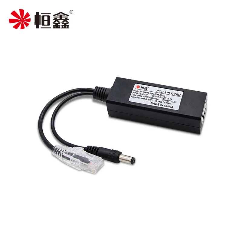 Gigabit 12 v/1.2 A високо напрежение Изолиращ Сплитер IEEE802.3af POE с интерфейс USB TYPE-C модул за захранване на IP камера